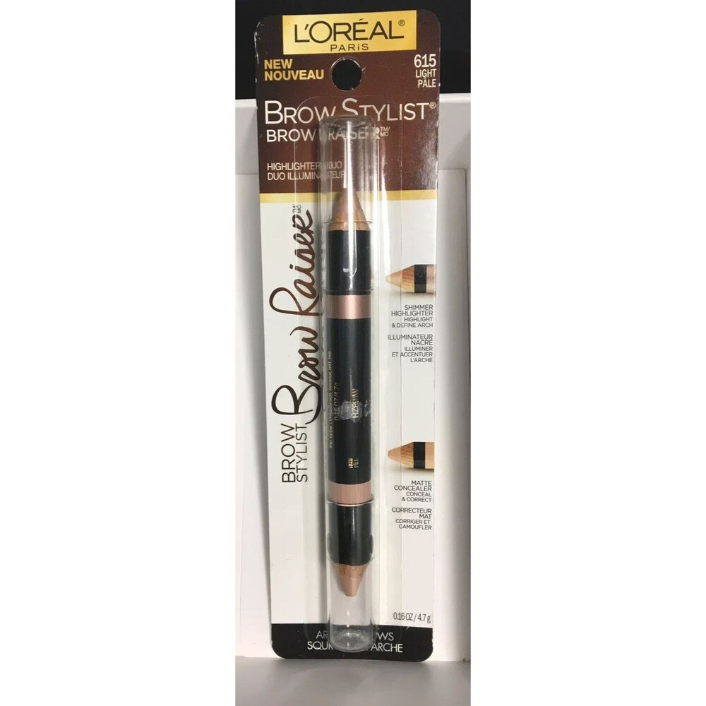 L'Oreal Brow Stylist Brow Raiser Highlighter Duo #615 Light Pale Makeup